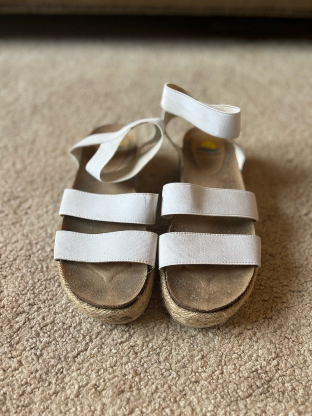 White Strappy Platform Sandals